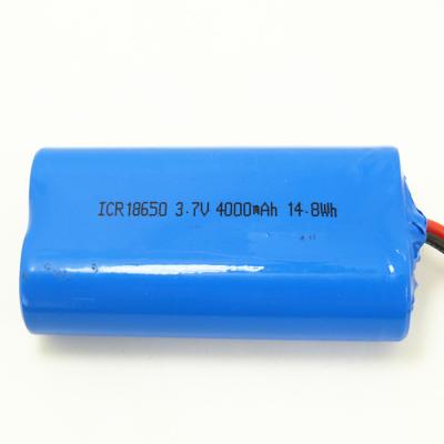 3.7v 1s2p Li Ion Battery Pack ICR18650 Battery 4000mah 14.8Wh With Protection