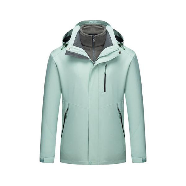 polyester Men'S Casual Hooded Jacket Windproof Thermal Army Clothing with Zipper