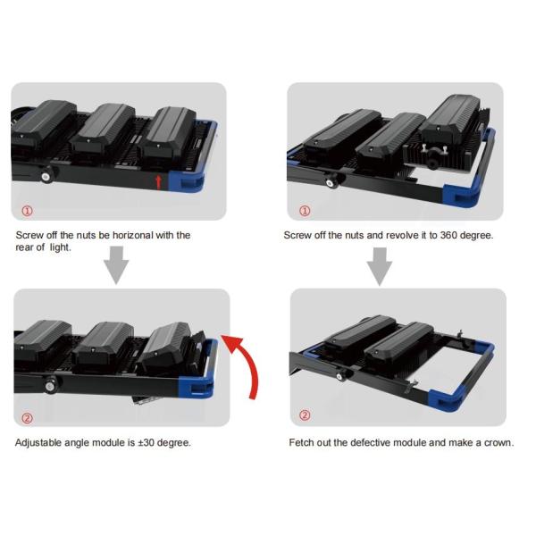 250W-1250W High Power Outdoor LED Flood Light IP66 Spot Light For Billboard Gym Stadium Parking Lot