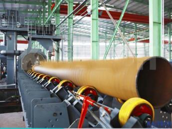 Steel Sheet Profile Pipe H Beam Shot Blasting Machine Eliminate Inner Stress
