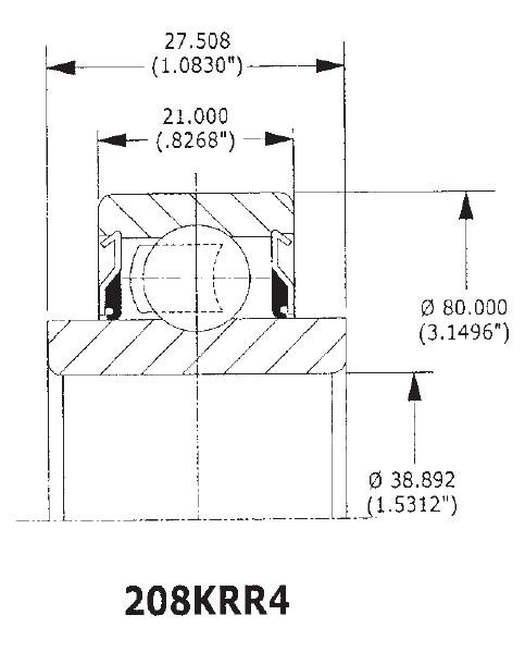 208KR4 Nonstandard Agricultural Machinery Bearing Double Seal GCR15 High Temperature Resistance