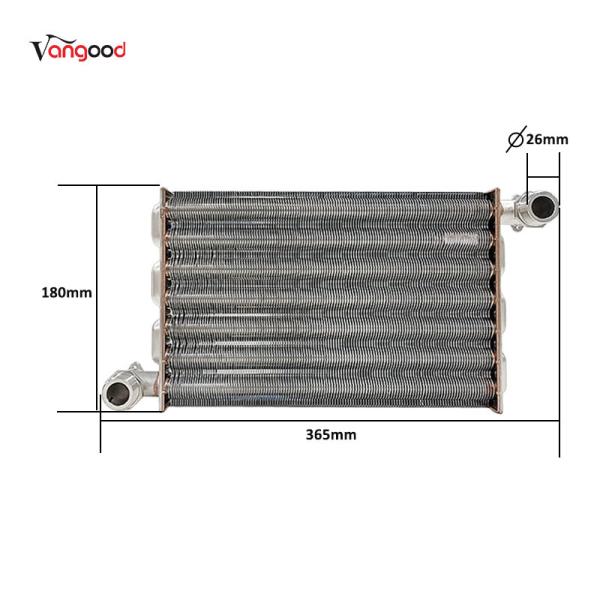 High Capacity Heat Exchanger for 18-24L+ Water Heaters with Standard 3/4 NPT and 1.0 MPa Pressure Rating