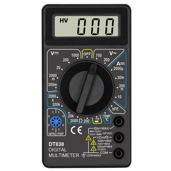 Pocket Handheld Digital Multimeter With Class 0.1 Accuracy And Temperature Test Function