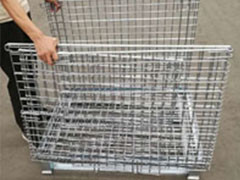 1000x800x840mm Foldable Wire Mesh Cage 800kg-1500kg Steel Wire Container