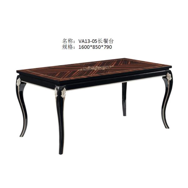 New classic Luxury Furniture Round Dining Tables and Wine Cabinet in glossy painting with Leather Upholstered Chairs