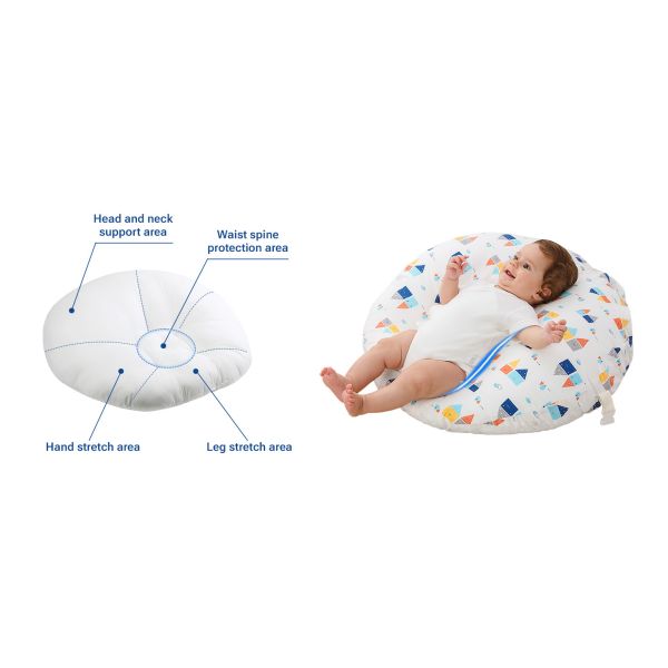 Baby Nursing Pillow for Breastfeeding Infant Feeding Pillow with Soft Removable Cover Ajustable & Portable