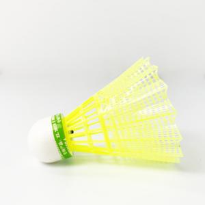 Plastic Feather Nylon Badminton Shuttlecock Continuously Bounce Good Toughness