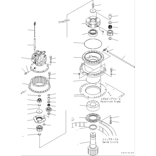 Montaje de la caja de engranajes del dispositivo del oscilación de la caja de engranajes del oscilación de Swing Gearbox E307D del excavador de Belparts MSG-44P-21