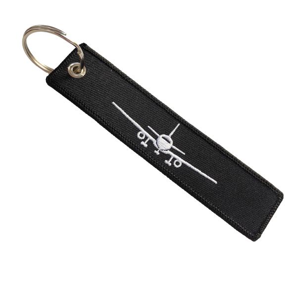 Chaîne de clés blanche de l'équipage de cabine, bijoux de mode, accessoires de cadeaux pour l'aviation, broderie d'avion, chaîne de clés Flett, chaînes de clés Crewe
