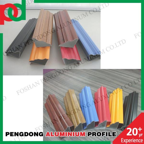 6061 Wood Finish Aluminium Profiles Door Frame Extrusion For Hotel Villa