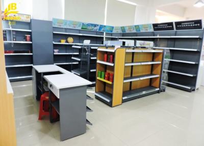 Steel Cigarette Display Convenience Store Shelving Powder Coated Surface