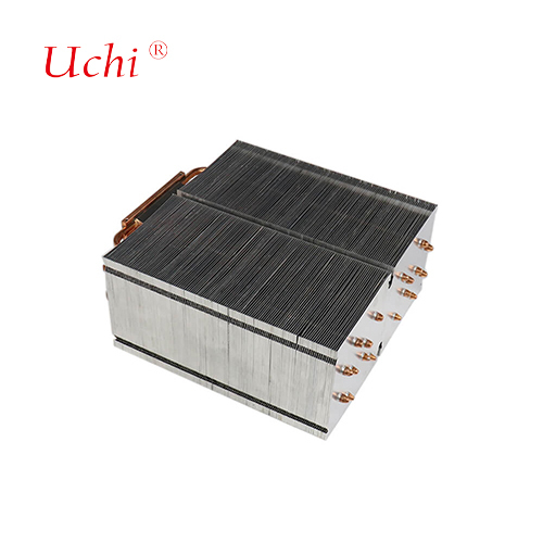 1500W LED Heat Sink - 5 Zipper Fin Heat Pipe Cooling Module