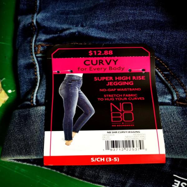 Ladies High Rise Denim Jeggings