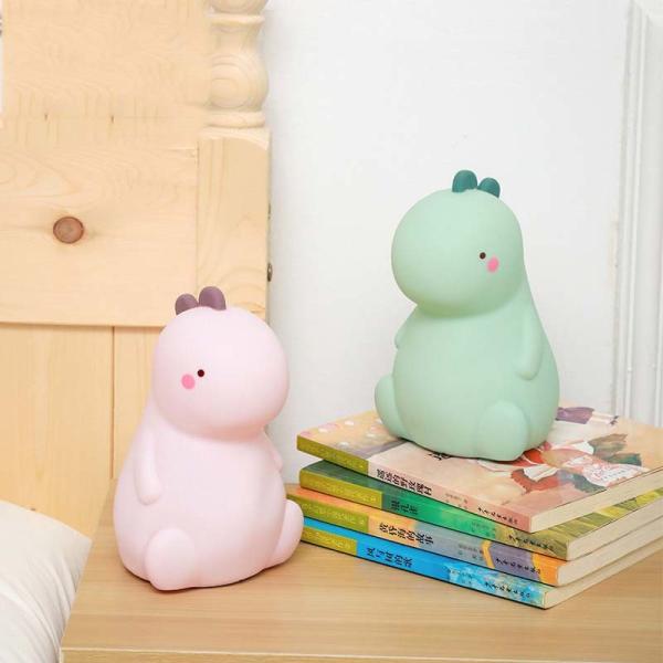 16 Изменяющий цвет Силикон Динозавр Ночной свет Животное Силикон Ночная лампа USB перезаряжаемый сенсорный контроллер Кроме лампы