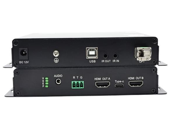 高性能 4K 60Hz HDMI ファイバーオプティック エクステンダー