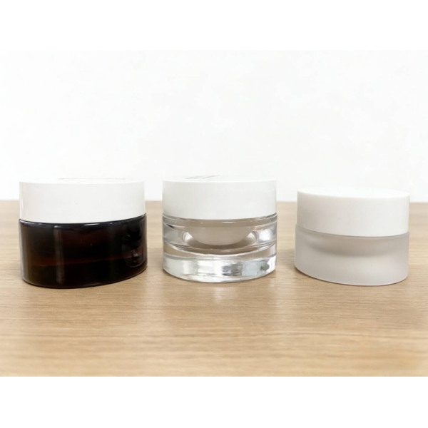 High Grade Double Wall Glass Cream Jar with Inner Pot 15g 30g 50g Luxury Skincare Cosmetic Packaging Container