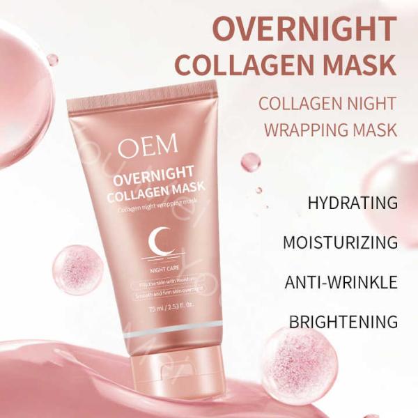 OEM Collagen Hydrogel Skincare Facial Mask Moisturizing Overnight Peeling