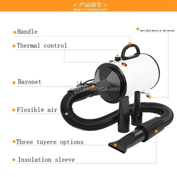 Upgraded Dog Blow Dryer Dog Hair Dryer Adjustable Speed Pet Hair Grooming Blower