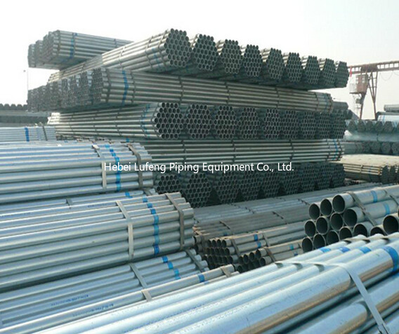 Hot dipped galvanized schedule 40 steel pipe / mild steel pipe with low galvanized iron pipe