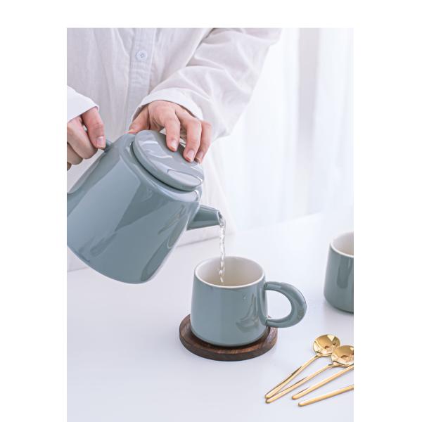 Порцелановый кофейный набор с современным дизайном чайник и милый чайник Капучино латте чашки