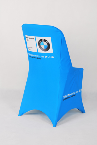 Decorative Trade Show Tablecloths And Chair Covers 145 * 131 Cm Printing Size