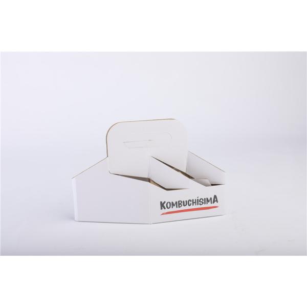 Custom Eco Kraft Paper Cup Holder For Milk Tea Drinks Beer 4 Packs 6 Packs Wine Packaging