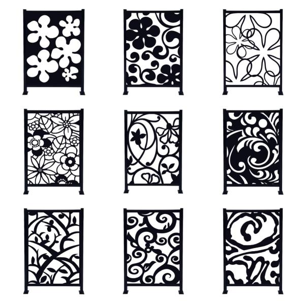 Decorative Laser Cut Metal Fence Panels Aluminum Ornamental Metal Garden Screens