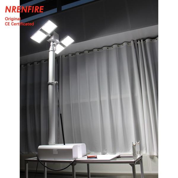 roof mast light 4.5m pneumatic telescopic mast, vehicle roof mount mast light tower