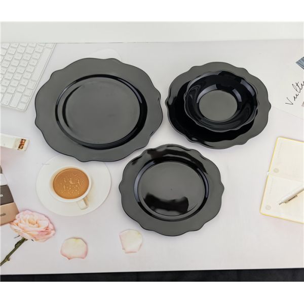 porcelain color glazing  dinner set