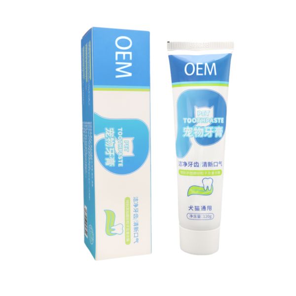 Customizable Hot Sell High Quality Dog Dental Care Safe Chemical Pet Toothpaste Whitening Improved Oral Hygiene Gently Removes
