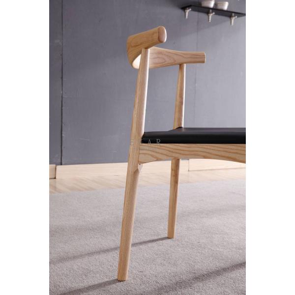 Modern Ash Wood Nordic Design Leather European Dining Chair
