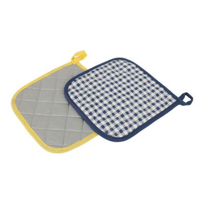 Suportes de revestimento de prata da almofada quente de pano de algodão da grade pequena para o cozimento de Kicthen