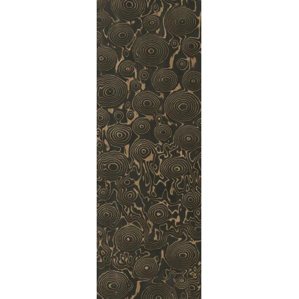 Veneer de madera artificial de anillo de árbol dorado 0.30mm G.TR-X3388 corte de rebanada para la cara del gabinete