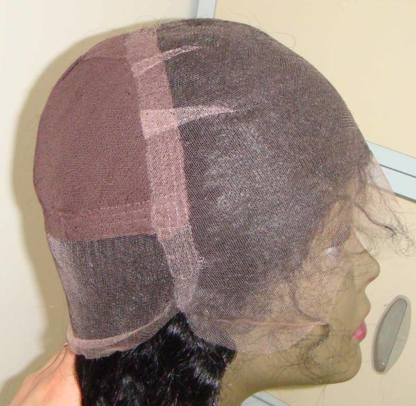 Construction 100% cheveux humains Cap Perruques personnalisées et confortables porter