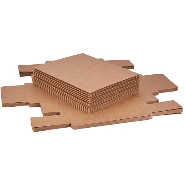 CMYK Logo personnalisé Emballage cadeau bonbons tiroir brun Carton en papier kraft pour le jeton du festival