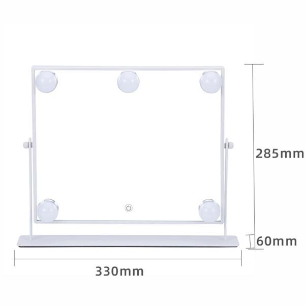 Logotipo extra Sim Top Fashion lâmpada LED em cromo decoração de casa maquiagem vaidade com espelho de Hollywood