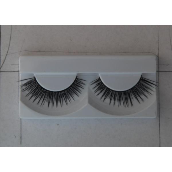 Cils faux colorés de bande de 2 paires pour la partie avec le style entrecroisé