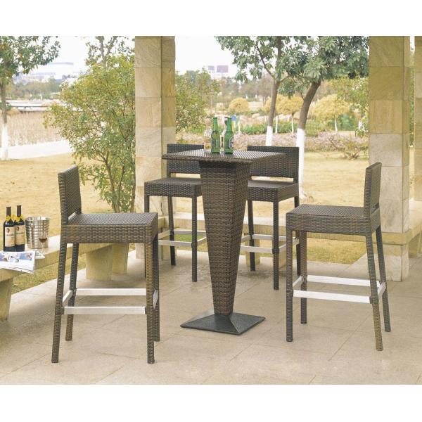 Outdoor rattan wine bar set-16078