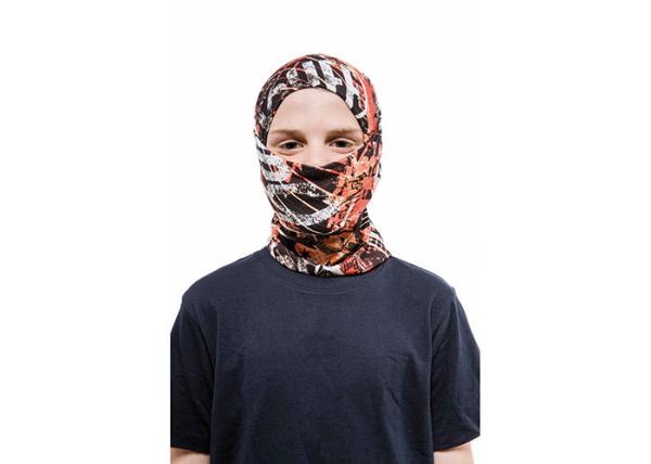 Retro Logo Polyester UV  Headwear 25*50 CM Bandana For Bicycle