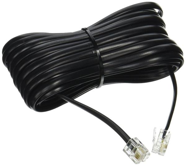 1 metro 24AWG Telefone Flat Cable Telefone Cordão RJ12 Para RI12 6P6C