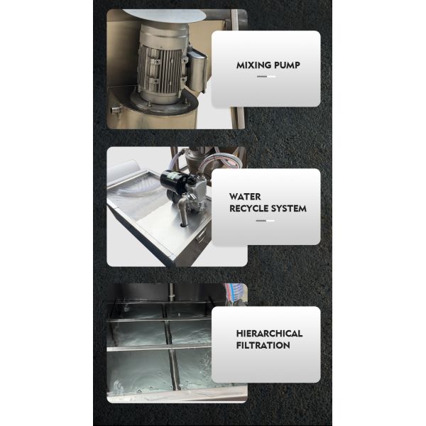 Vapour Blasting Cabinet Closed Loop System Dustless Sand Blast Machine