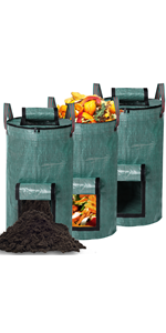 Heavy Duty Home and Yard Waste Bag 48-Gallon Woven Polypropylene, Reusable Lawn and Leaf Garden Bag with Reinforced