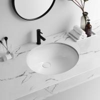 Parede comercial Hung Lavatory do lado de baixo Unglazed de Ada Wall Mount Bathroom Sink
