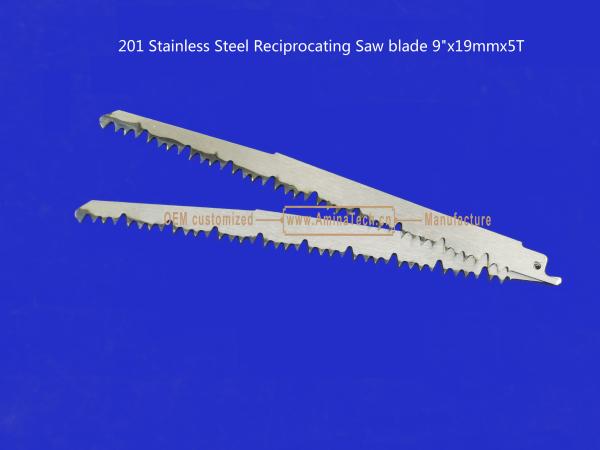 201 Stainless Steel Reciprocating Saw blade 9x19mmx5T Cutting Wood,Bamboo,Plastic,Frozen Meat,Bones
