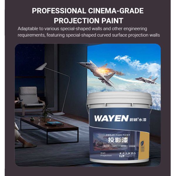 HD Screen Projection Paint 3h Drying High Brightness 4k Projector Screen Paint