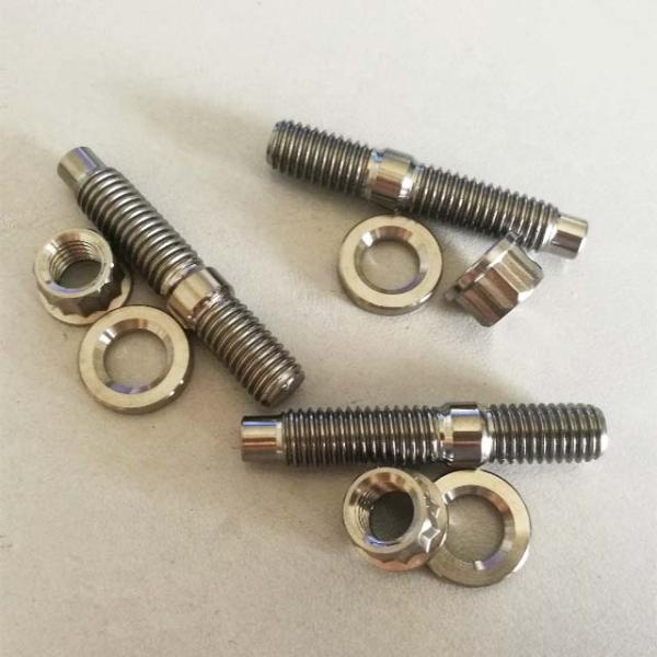 Experiencia de rendimiento mejorado del motor con acabado natural de titanio Turbo a kit de manifold M8 M10 y estándar DIN