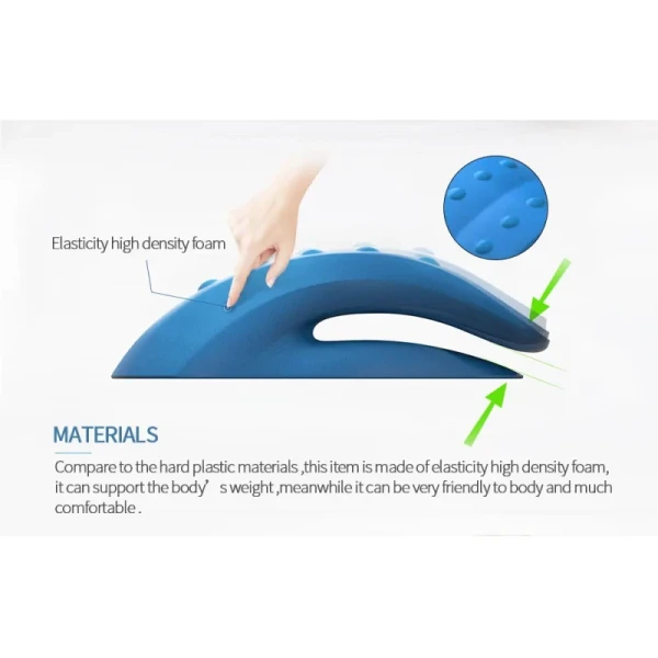 Home Therapy Back Pain Relief Traction Pillow Lumbar Traction Back Stretcher With Cushion