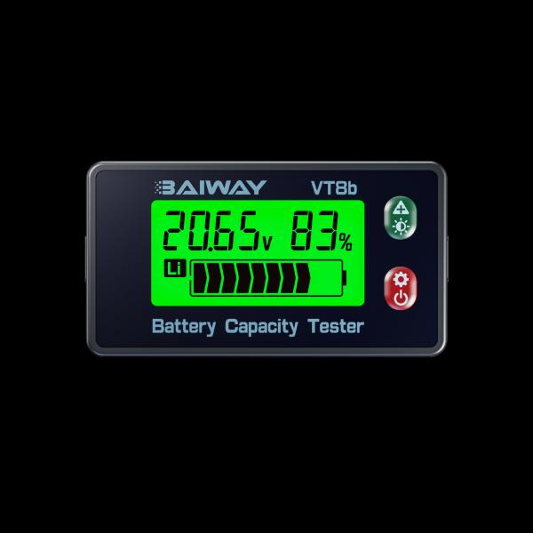 VT8b Battery Voltage Meter Adjustable Brightness Multifunctional Voltage Meter