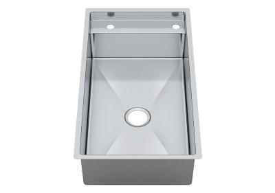 Único revestimento escovado luxuoso da categoria comercial do dissipador do banheiro da bacia