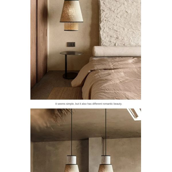 Kitchen Hanging Lights Living Room Decor Home Classical Art Cloth Cover Pendant Lights(WH-WP-146)
